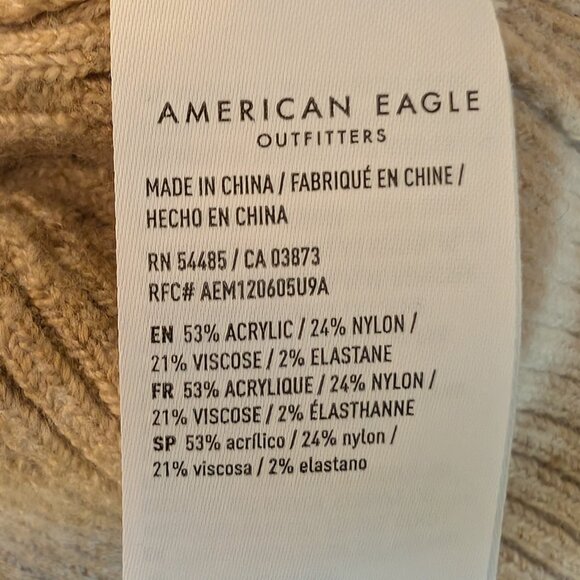 American Eagle Sweater Long Sleeve Cropped Wrap Knit Size XS - Picture 8 of 12